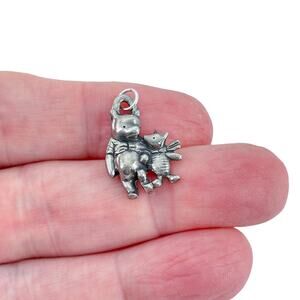 Vintage Pewter Winnie the Pooh & Piglet Charm